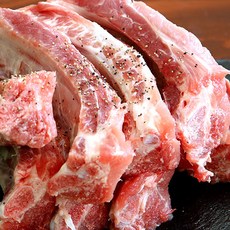 지리산바래봉흑돈 등갈비, 1개, 500g