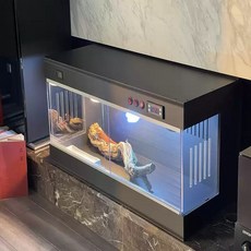 레오파드게코 자동온도조절 사육장 파충류 거북이 크레스티드게코, 1개, 40x30x30지능형