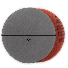 Mirka Abralon 후크 루프 연마 디스크 360 그릿 600 그릿 1000 그릿 2000 그릿 4000 그릿 5 인치 1, 5 inch, 2000 grit, 1개