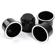 조이투투스 컵 홀더 RV 보트 카 소파 골프 카트용 2pcs 삽입 우아한 크롬 폰툰 테이블 소파용 홀더용 대형 플라스틱 유니버설 드롭, 4개