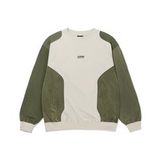 브라운브레스 BROWNBREATH STM 2TONE CREWNECK - KHAKI BJSMMT004KH
