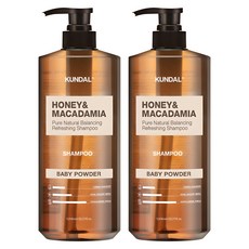 쿤달 허니 앤 마카다미아 네이처 샴푸 베이비파우더향, 1058ml, 2개