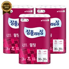 잘풀리는집 도톰한 3겹 퀼팅 30m 30롤X3팩(90롤), 90개