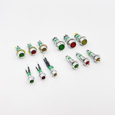 대한콘트롤 LED 표시램프 시그널램프 파일럿램프 판넬표시등 모음 6~12mm 5V~220V, 1개
