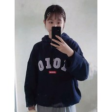 가을과 겨울 후드 oioi 후드 스웨터 커플 룩 루즈핏 후드티