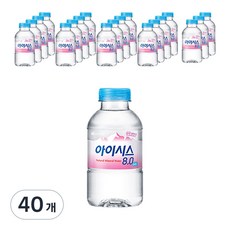 아이시스 8.0 생수, 200ml, 40개 - 아이리스