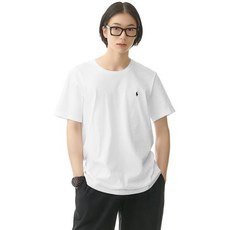 폴로랄프로렌 POLO RALPH LAUREN 30% 적립금리퀴드 코튼 크루넥 슬립 티셔츠 - 화이트