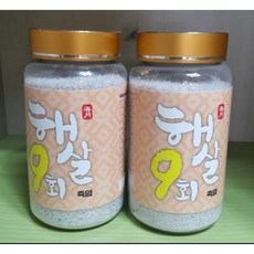 해월 햇살죽염 9회백죽염 작은(모래알크기)알갱이 1kg, 500g, 1개