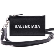 BALENCIAGA [명품]발렌시아가 22FW 남성 로고 프린트 지퍼 스트랩 카드지갑.. - 발렌시아가스트랩