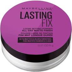 Maybelline Facestudio 라스팅 픽스 설정 + 퍼펙 팅 루스 파우더 메이크업 올 데이 매트웨어 샤인 최소화 파운데이션 메, 단일상품, 단일상품