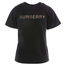 [버버리] 22FW 8047889 엠브로이더리 로고 블랙 반팔티 8Y10Y