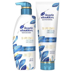 Head and Shoulders 헤드앤숄더 수프림 두피관리 및 비듬치료 샴푸 컨디셔너 번들 349ml 2팩, 1개, 1134g