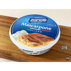 자네티 마스카포네 크림치즈 이탈리아 250g 아이스박스 포장, 2개