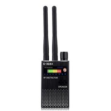 몰카 몰래 카메라 감지 탐지기 도청 장치 탐지기 CCTV 검사기 2.4G 와이파이 RF 신호 파인더 안티 캔디드 스파이 숨겨진 오디오 GPS GSM 무선 블랙, Black