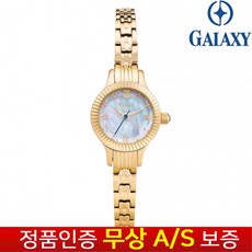 갤럭시 [Galaxy] [무상AS보증[갤럭시][Galaxy] 한국브랜드 쥬얼리 팔찌 여성여자 콤비메탈밴드 손목시계 QA8710FC