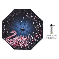 우산 hengding초경량 양산 차양 자외선차단 여성양산 작은사이즈 휴대용 학생, 기본