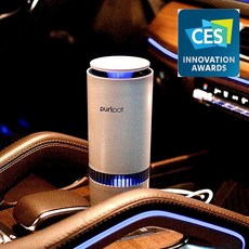 퓨리팟 M1 차량용 미니 공기청정기 원룸 필터교체없는 휴대용 자동차 새차 담배 냄새제거 공기살균기, M1+ : VOC 센서(공기질표시)