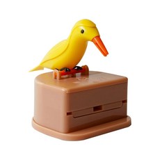 새 이쑤시개 상자 케이스 보관 자동 디펜서 거치대 장식 주방, 2.Yellow bird brown, 1개