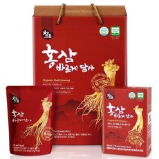 국내산 유기농 홍삼 추출액 바르게 담아 70ml 20포 HACCP 추석 선물세트 액기스
