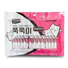 테비토퍼 쭉쭉이 짜먹는 간식 파우치, 연어와치킨맛, 10g, 20개