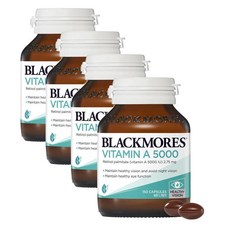 블랙모어스 비타민 A 5000IU 아이 케어 Blackmores Vitamin A Retinol Palmitate, 4개, 150정