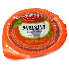 푸드올마켓_ 델링 일회용 치킨양념소스 한박스(30g x 100ea), 100개