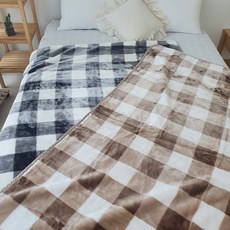 체크무늬담요