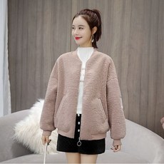 스위티나 여성용 뽀글이 집업 자켓