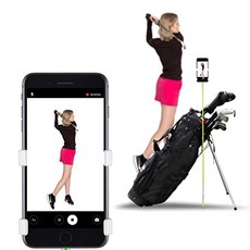 SelfieGOLF 레코드 골프 스윙 트레이너-휴대폰 스탠드 골프 분석기 액세서리 PGA 최고의 제품 우승자 Selfie Putting Training (Green／White), Green／White