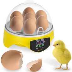 egg 7개 자동 병아리부화기 육추기 인큐베이터 조류 메추리 가정용 닭 알 달걀 계란 디지털, 1개