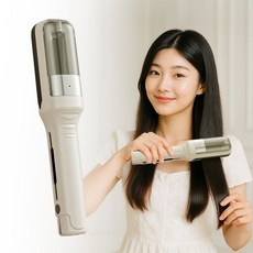 아모란나 손상모 정리 무선 헤어 트리머 셀프커팅 상한머리 데미지컷 충전식, 아이보리