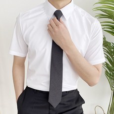 구김없는 정장 남자 와이셔츠 프리미엄 스판 (반팔) 3color