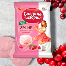 Rot Front Зефир со вкусом клюквы, 250 г