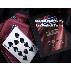 장기자랑 생일파티 마술 매직 MagiX Cardex by Les 프랑스 쌍둥이 Magia Magie Magicians 클로즈업 스트리트 트릭 기믹 튜토리얼, 1개