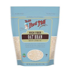 Bob's 레드 Mill 귀리 밀기울 핫 시리얼 1.2L40온스 2팩, 1.13kg, 2개