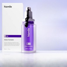  hismile 보라색 에센스 치약 액체 치아 미백 v34, 30ml 