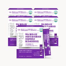 더리얼 먹는 엘라스틴 저분자 피쉬콜라겐 히알루론산 밀크세라마이드 분말 60g(30포)x5개 정품보증 160398, 6개, 60g