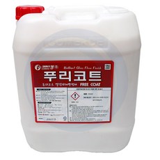 (주)SYB컴퍼니 푸리코트18.75L 강력자체광택제 사무실 공장바닥코팅제 광택제 데코타일 아스타일 테라죠 모노륨건물바닥왁스 바르는코팅제 피막제 광택왁스, 1개