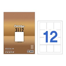 LS-3112 12칸 100매 물류관리용 라벨 레이저 잉크젯 겸용, 단품