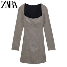 해외 zara 2020 TRF 여성 체크 원피스 0738Dress-21937