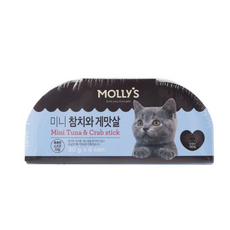 (정품)[몰리스] 미니캔 30g 6입 고양이습식캔 미니닭가슴살과 흰살생선 30g 6입 미니닭가슴살과 연어 30g 6입 미니참치와게맛살 30g 6입 미니참치와도미 30g 6입중 택1, 6개