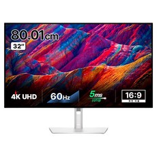 델 80.01cm 4K UHD 울트라샤프 USB C 초슬림베젤 모니터