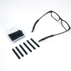  ZIO BIZ 안경 귀고무 20pcs 블랙 안경흘러내림방지 안경귀아픔방지 안경미끄럼방지 안경고정 안경테고정 안경다리팁 안경 실리콘 논슬립 귀고무 