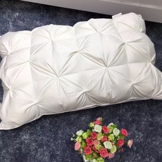 한쌍 치다 2수출함 패딩베개 오성 등급 호텔 전용 95 화이트 구스다운 거위털 오리털 덕다운, 구스다운 거위털 베개 （한쌍 포장 ）