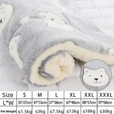 플란넬 반려동물 매트 강아지 침대 고양이 수면 담요 고양이용 소, 8.A-gray bear, C.XXL, 1개