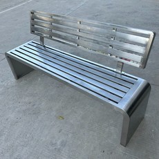 스테인레스 공원 의자 버스정류장 대기용 야외 광장 지하철 버스 테라스 벤치, 올스텐 150x40x85