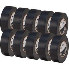Nichiban 니치반 비닐 테이프 19mm10m 10개입 VT19610P 검정 19mm10 검은색, 1개