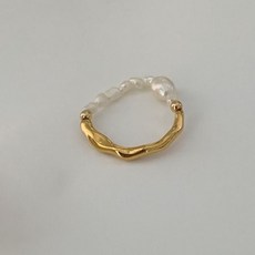 미니골드담수진주반지