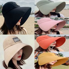 Joyce shop 오래달리기 캡모자 빅빅 여성 여름 썬캡 자외선차단모 비치 골프 모자