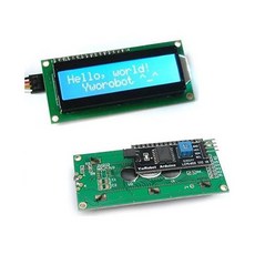 Quickbuying IIC/I2C/TWI/SPI 시리얼 인터페이스 1602 16X2 문자 LCD 모듈 디스플레이 블루, 1개
